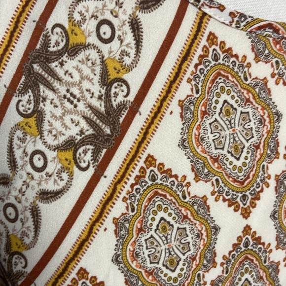 Max Edition gorgeous paisley spaghetti strap camisole scarf trim MED - Picture 2 of 6